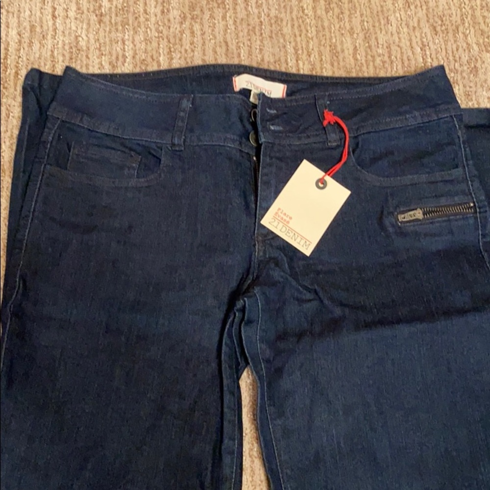 Forever 21 Flare Jeans in Dark Wash